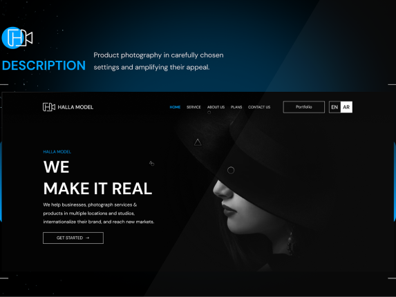 Photography Landing page